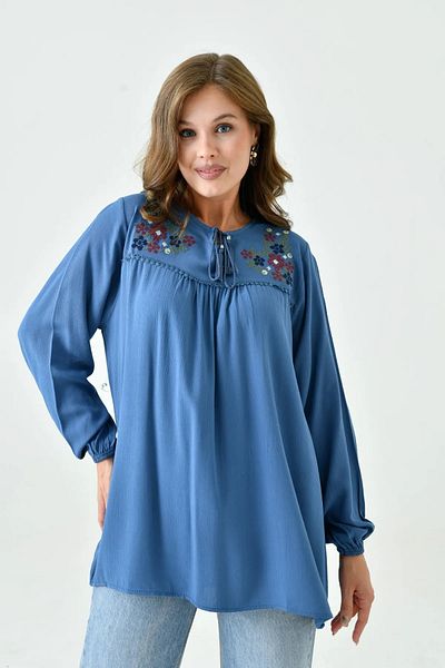 LİFERA Embroidered Şile Cloth Summer Mother Blouse
