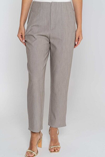 mica Plain Long Trousers with Pleats
