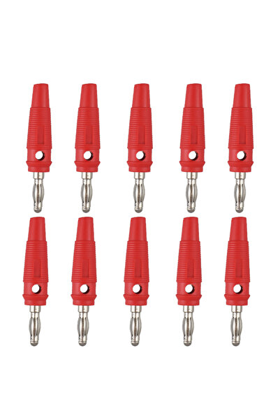 Choice1 10 red 10Pcs 32A High Current Screw Type 4mm Banana Plugs Male Stacka...