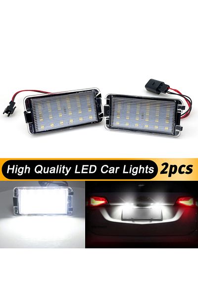 Choice 6000K 2PCS 2pcs Error Free Car LED Number License Plate Lights For Seat Ibiza 6L Arosa Altea Cordoba