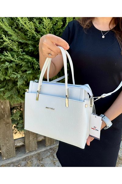 Just Polo Women's White Medium Size Hand and Shoulder Bag Shoulder Bag