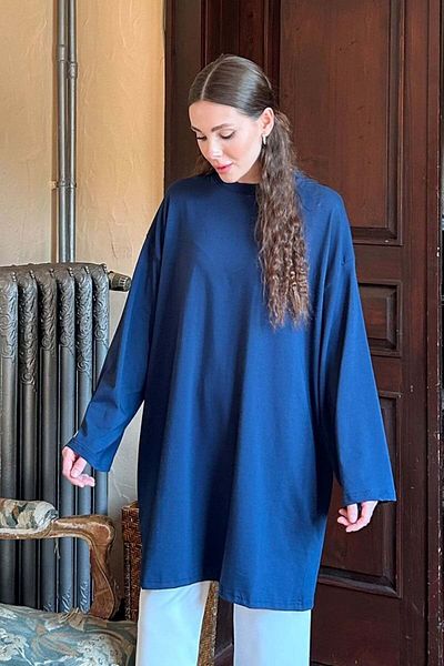 Ceylan Otantik Μπλε Navy Tunic Body