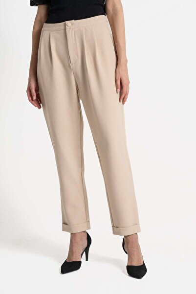 mica بنطلون واسع الساق بخصر عالٍ