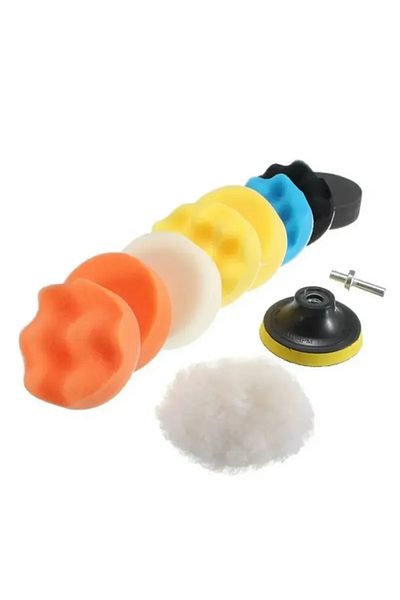 Choice 3-inch 11 Piece Set Polishing Sponge Plate Set Imitation Plush Waxing Angle Grinding Cleaning Sponge