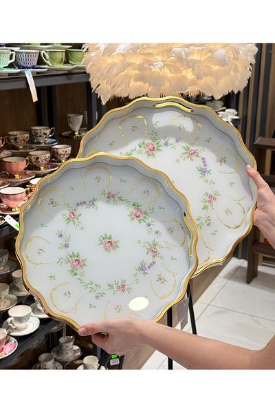 Onedekor 2Pcs Elya Luxury Tray