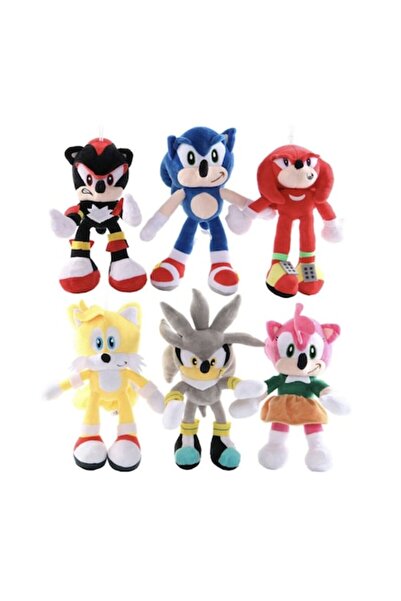 Krista Set 6 mascote din plus Sonic the Hedgehog and Friends, Ariciul Sonic s...