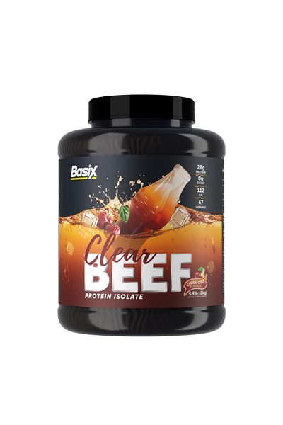 Basix Clear Beef Isolate Protein, Cherry Cola, 2 Kg, Pure Beef Protein Rich in Essential Amino Acids