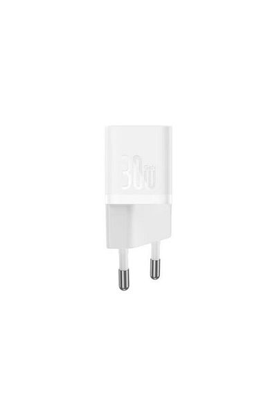 Baseus GaN5 Mini Fast Charger, USB-C, 30W, White