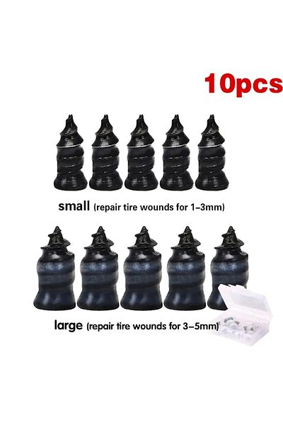 Choice 10pcs 21-10PCS Tire Repair Nail Self-Tapping Screw Plastic Nail Soft Rubber Screw Suitable For Car M