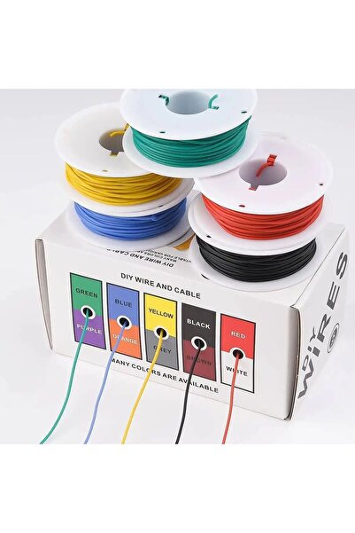 Choice 28 AWG 10 م لكل لون سلك 28AWG مرن من السيليكون سلك نحاسي مجدول مطلي با...