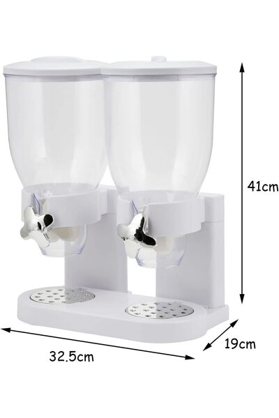 Tradeo Airtight Cereal Indispensable Dry Food Dispenser Storage Box 20lbs Cer...