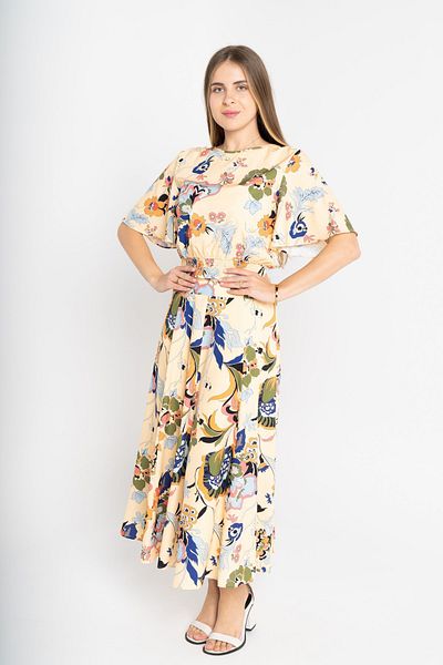 mica Women's Floral Midi Skirt