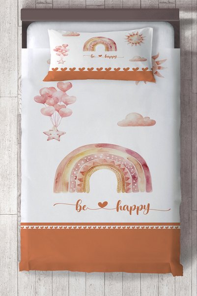 Talia Home Rainbow Patterned Children's Room Bedspread Tlay-327