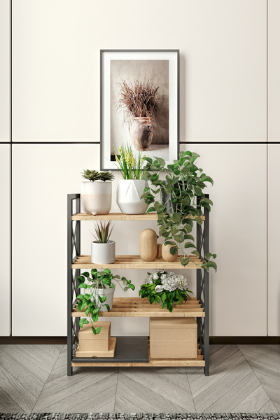 messer Decorative Potted Flower Pot 4 Stories