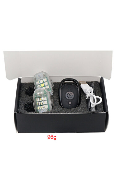 choice2 قطعتان من مصابيح LED الوامضة اللاسلكية مع جهاز تحكم واحد للسيارات وال...