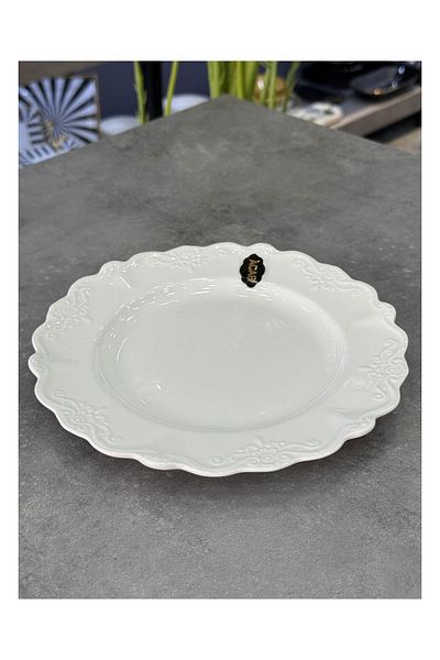 Doğudeko King Collection Porcelain Cake Plate 21 cm