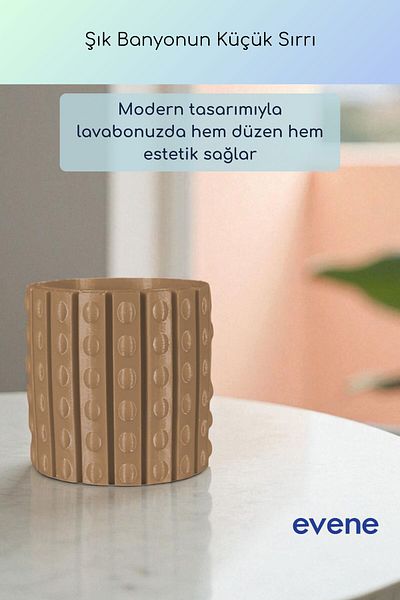 Evene Θήκη οδοντόβουρτσας Βάση οδοντόβουρτσας Βάση οδοντόβουρτσας Milk Coffee Color Model 91