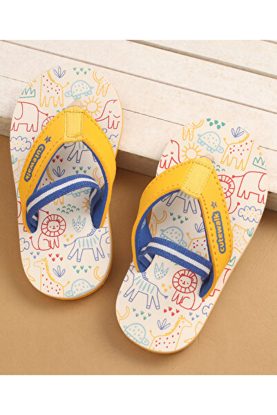 Cute Walk by Babyhug شبشب كيوت ووك من بيبي هاج مع رباط خلفي وطبعة حيوانية - م...