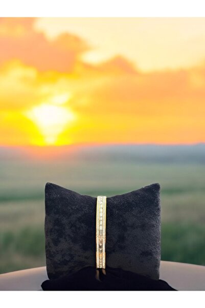 Constanza Exclusive Çok Taşlı Paslanmaz Çelik Kelepçe Bilezik 0031