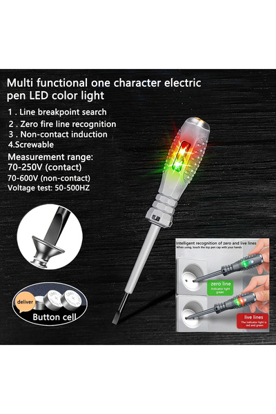 Choice1 type 1 Word/cross Screwdrivers Neon Bulb Indicator Meter Electric Pen Insulated Electrician Highligh