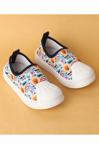 Cute Walk by Babyhug Cute Walk by Babyhug Slip On Casual Shoes with Lion Print - Multicolor