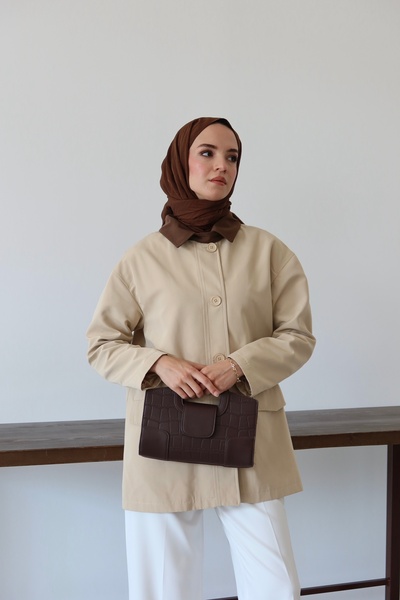 HYWONA Women's Vintage Oversize Trench Coat