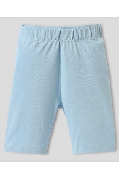 Primo Gino Oversized Beach Printed T-Shirt with Solid Cycling Shorts - Off White & Blue