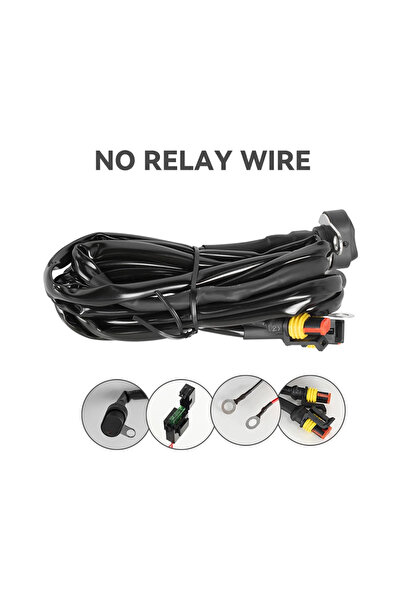 Choice NO Relay Wire Motorcycle Fog Light Wiring Harness LED Lamp Headlamp Re...