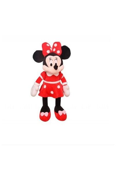 E EFRALL Jucărie de pluș gigantică Minnie Mouse - Rochie roșie, 130 cm