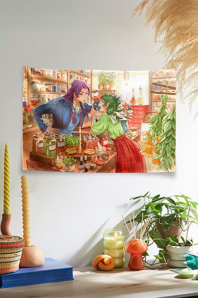 Vagonik The Healer's Diaries - Το Ταπετσαρία τοίχου Anime με θέμα The Apothecary Diaries