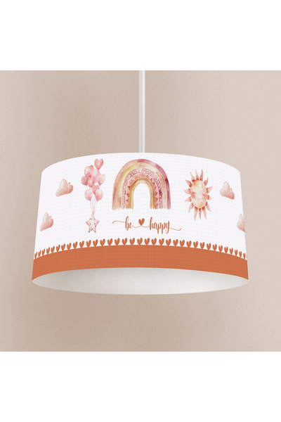 Talia Home Gökkuşağı Be Happy Desenli Çocuk Odası Sarkıt Avize TLAV-327