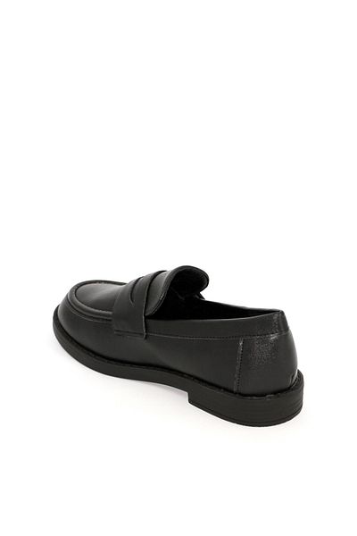 Geoomnii Black School Shoes for Boys – Easy Closure & Daily Comfort