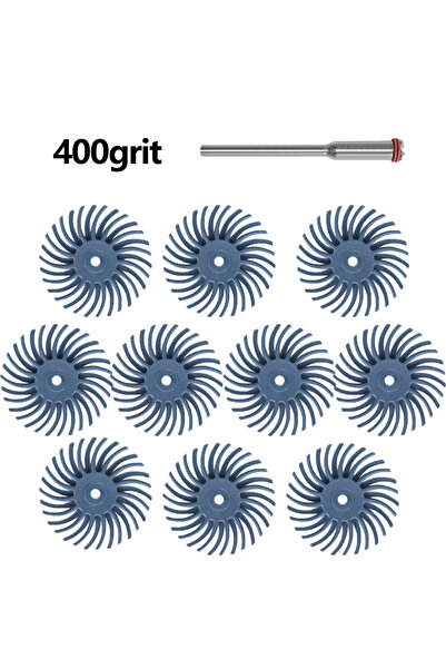 Choice6 مجموعة فرش صنفرة شعاعية من سيفانج، 10 قطع، بقطر 2.35 مم، 400 حبيبة، 3...