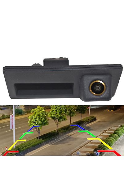 Choice Static-gold Parking HD CCD Car Rear View Reverse Backup Trunk Handle Camera for VW Passat Audi A4L 6