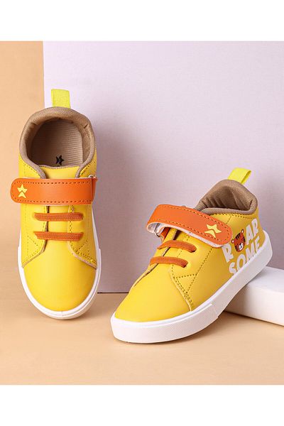 Cute Walk by Babyhug Cute Walk by Babyhug Casual Shoes with Velcro Closure Tiger Print - Yellow