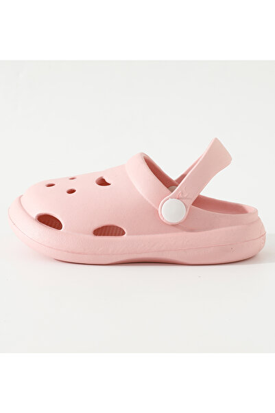 SAPS Backstrap Closure Clogs - Pink