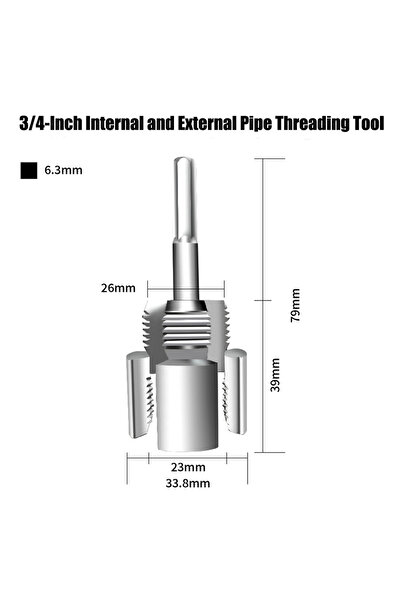 Choice1 DN20 Rafford PPR Pipe Threading Tools 1/2" and 3/4" (DN15/DN20) – Int...