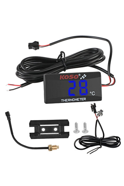 Choice1 ترمومتر أزرق للدراجات النارية، يُركّب على خزان الماء، يقيس من 0 إلى 1...