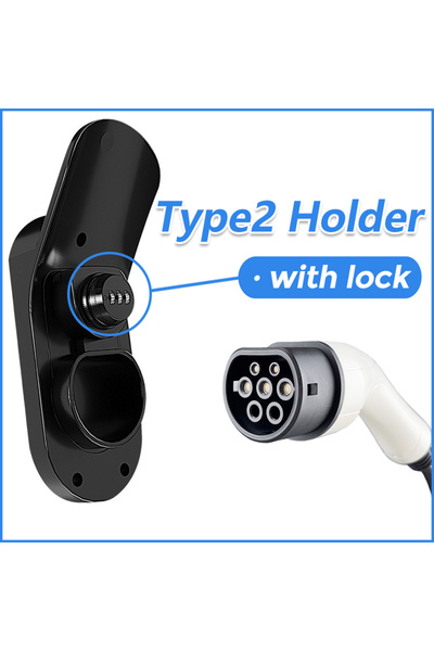 Choice1 With lock EVqiaoyi Type 2 EV Charger Holder Charging Cable Hook with ...