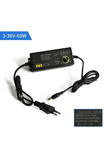 Choice14 محول طاقة تيار متردد قابل للتعديل من 3 فولت إلى 36 فولت - 2 أمبير، ي...