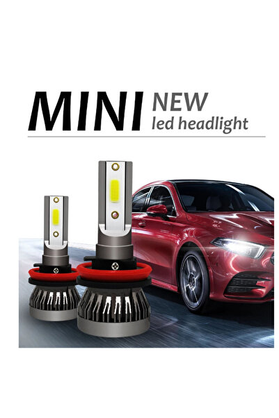 Choice6 مجموعة مصابيح سيارة H11 عدد 2، مصابيح أمامية صغيرة LED H7، مصابيح أما...