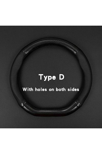 Choice 1-1 Universal Carbon Fiber Leather Steering Wheel Cover Non Slip Sporty Grip Compatible with BMW Vol