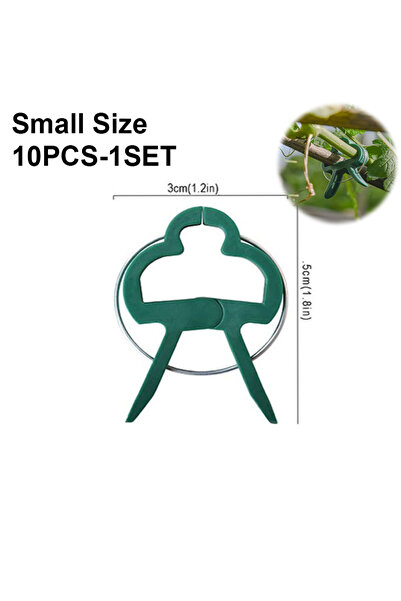 Choice 50PCS-5SET SmallSize-10PCS-1SET 10-200 Plant Fixed Clips Reusable Gree...
