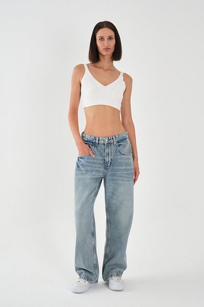 ALEXANDERGARDI Women's Light Blue Baggy Jean