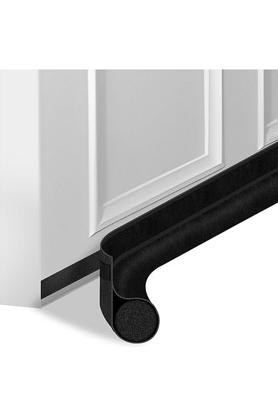 Choice A black 1PC Black Door Bottom Seal Strip Soundproof Insulation Wind Under Door Draft Stopper Blocker