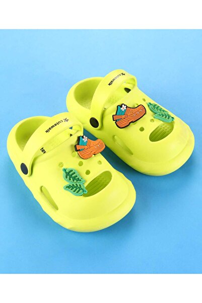 Cute Walk by Babyhug Cute Walk by Babyhug Clogs Shoe Appliques - Limegreen