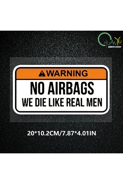 Choice 20X10.2CM G326 20X10.2CM No Airbags We Die Like Real Men Magnet Colorful Magnetic for Fridge Organi