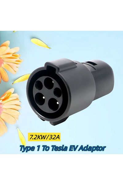 Choice Type1 to Tesla 7.2KW J1772 7.2KW Type1 to Tesla (NACS) EV Charging Adapter 60 Amp (250V) - Compatibl