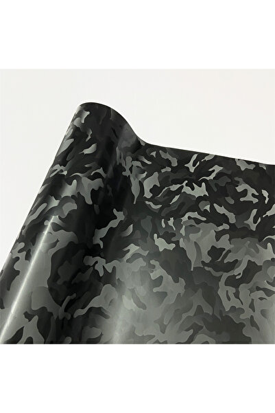 Choice ملصقات ألياف الكربون السوداء الشبحية مقاس 10×152 سم، فينيل لاصق، تغليف...