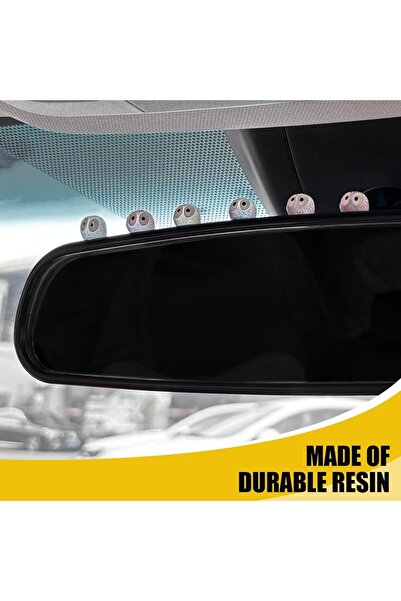 Choice8 6 قطع من زينة لوحة القيادة للسيارة على شكل حيوانات صغيرة مضيئة لطيفة